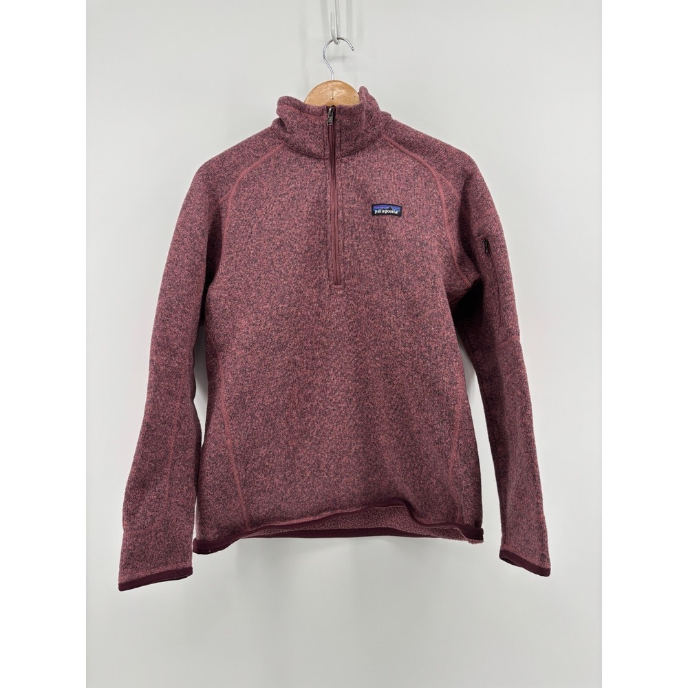 Patagonia Better Sweater Womens Kiln Pink 1/4 Zip Fleece Pullover Large